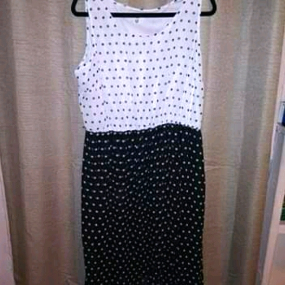 Cato black and white polk-a-dot dress size 18/20w - Picture 1 of 3